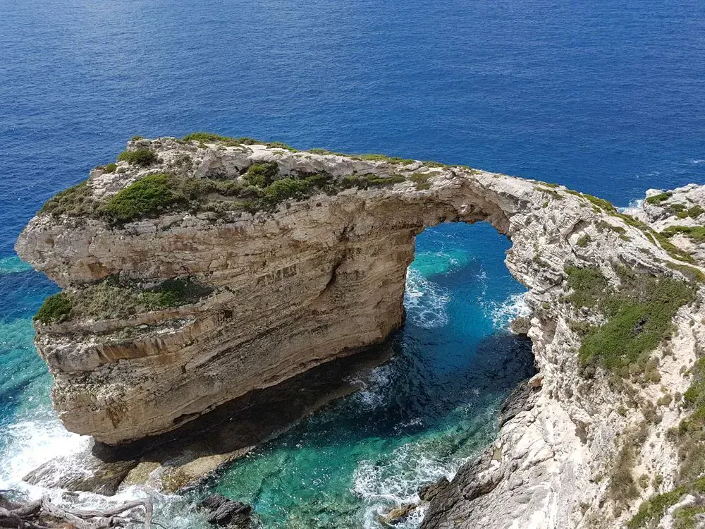 Tripitos Arch on Paxos Island