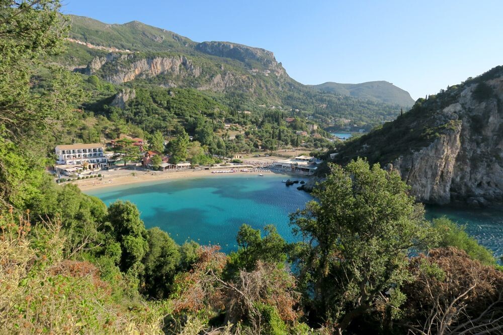 Agios Spyridon bay at Paleokastritsa - Corfu - Greece