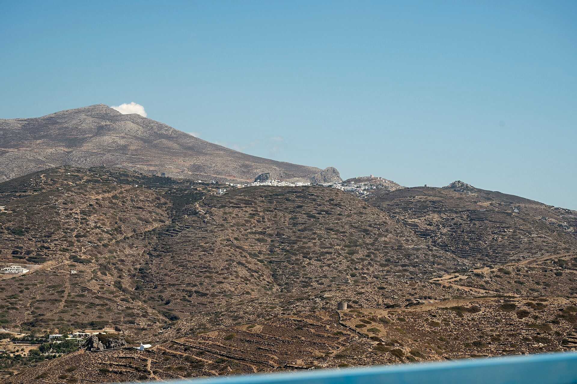 Chora, the perched white capital of Amorgos