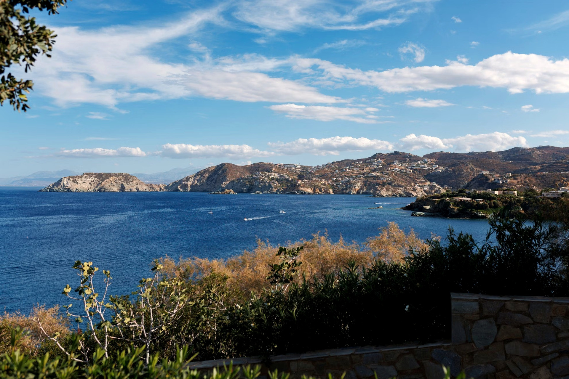 Greek coastline under a clear September sky - Greece