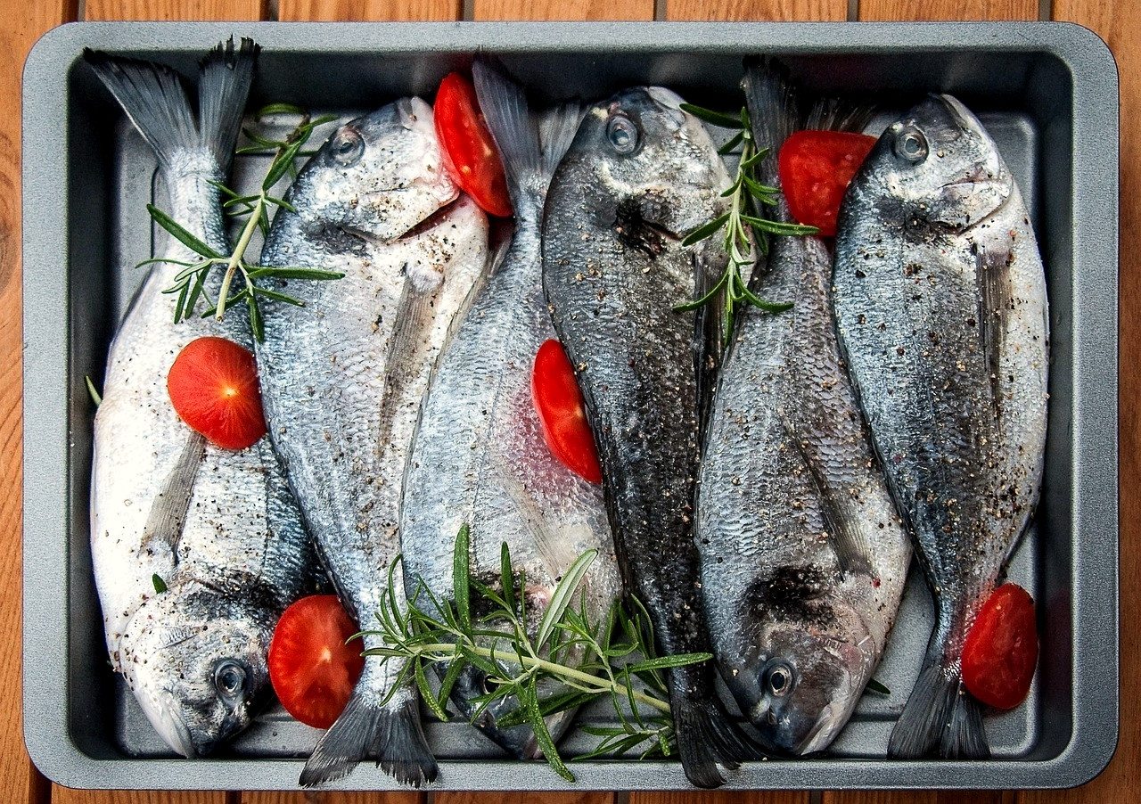 Grilled gilthead bream at the taverna - Paxos, Ionian Islands - Greece