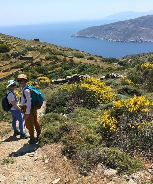 Randonnée vers Ormos Korthiou - Andros - Cyclades - Grèce