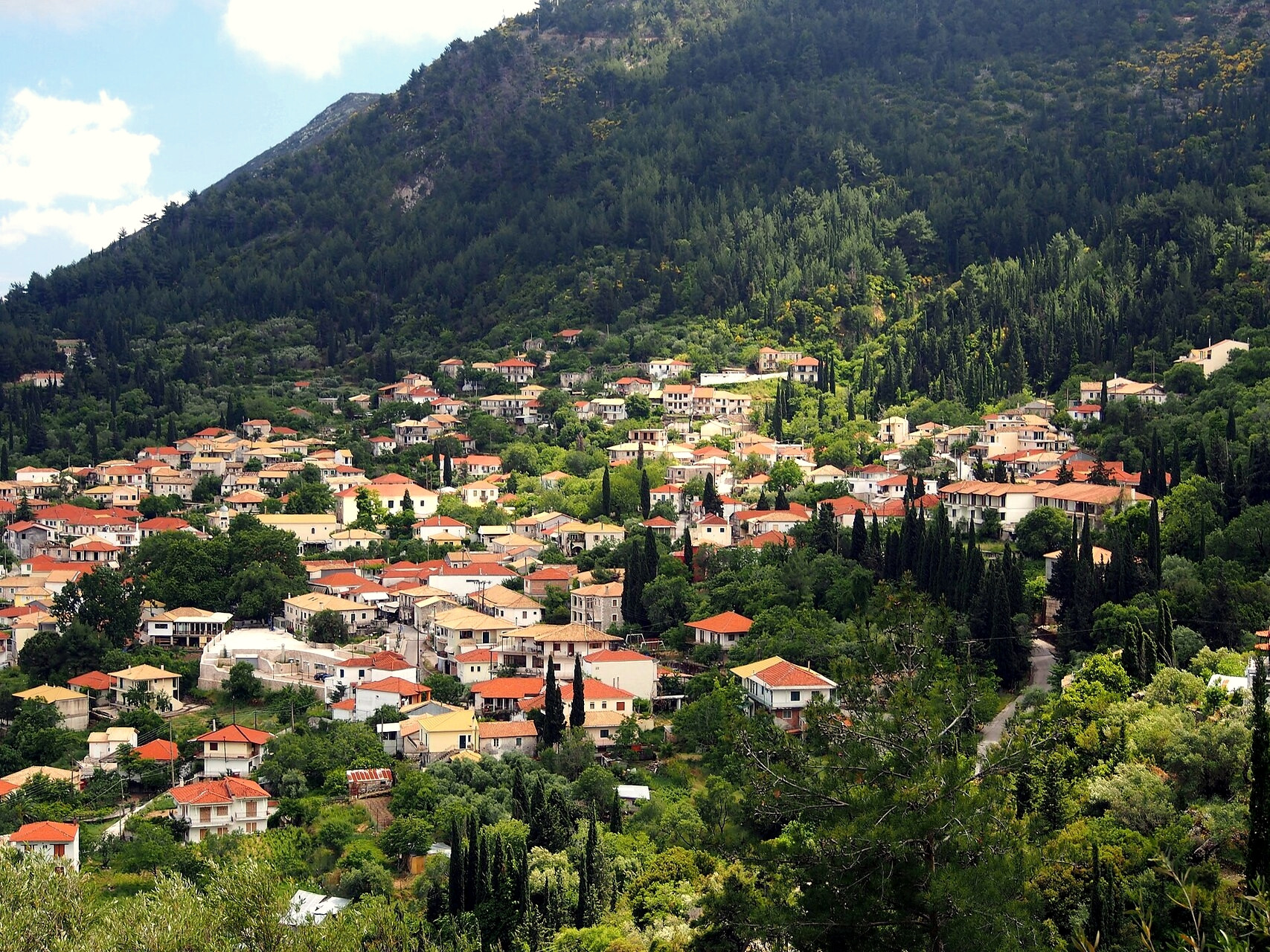 The mountain village of Karya in the hills of Lefkada - Ionian Islands - Greece