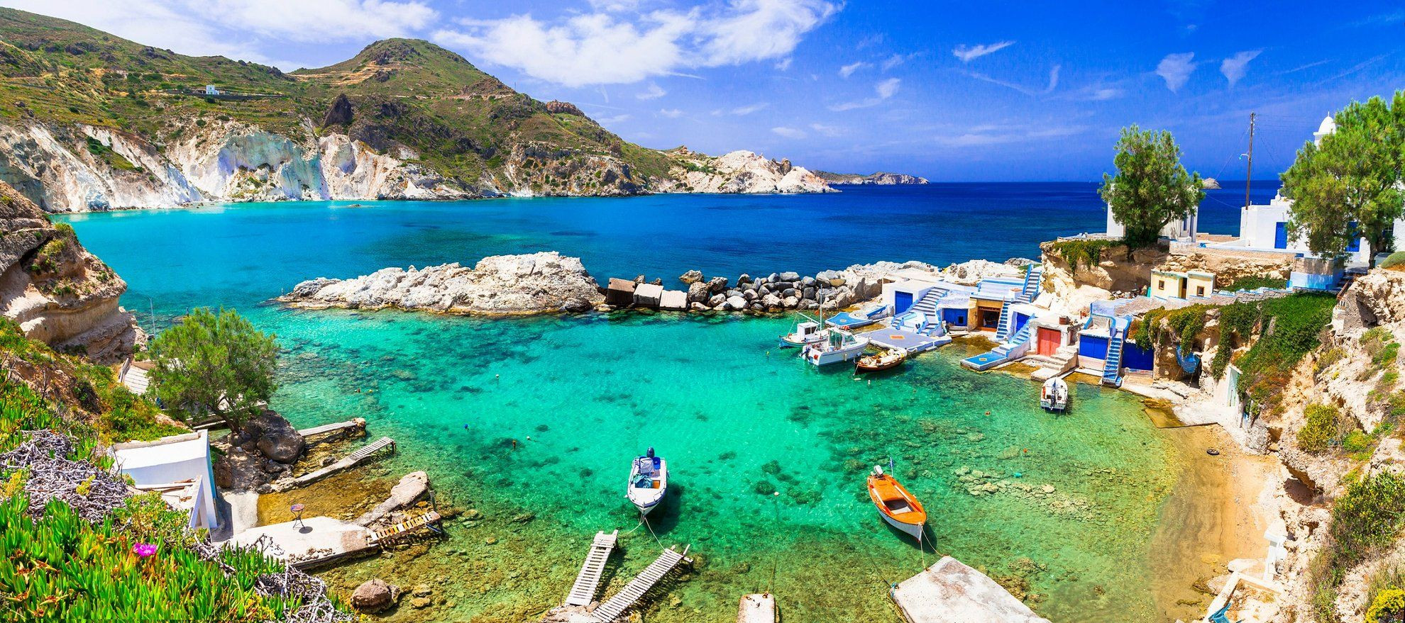 Le port de pêcheurs de Mandrakia - Milos - Grèce