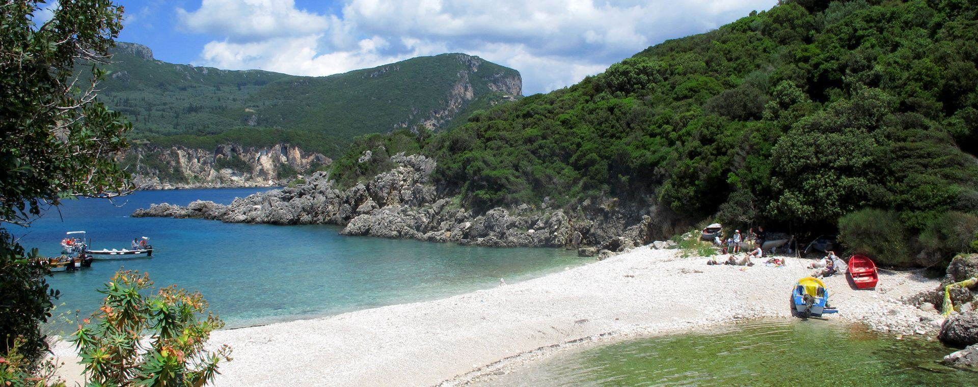 White sand cove near Liapades - Corfu - Greece