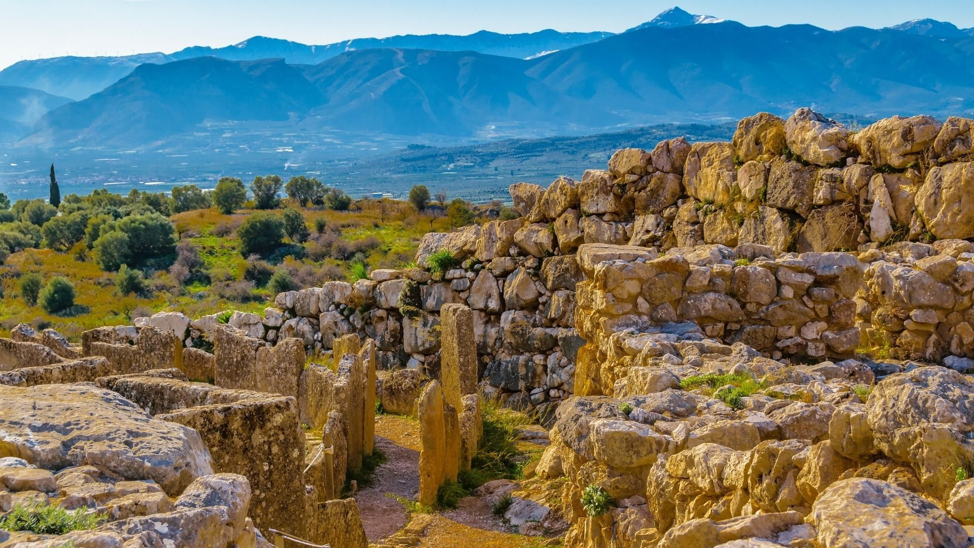The ancient site of Mycenae, in the Peloponnese