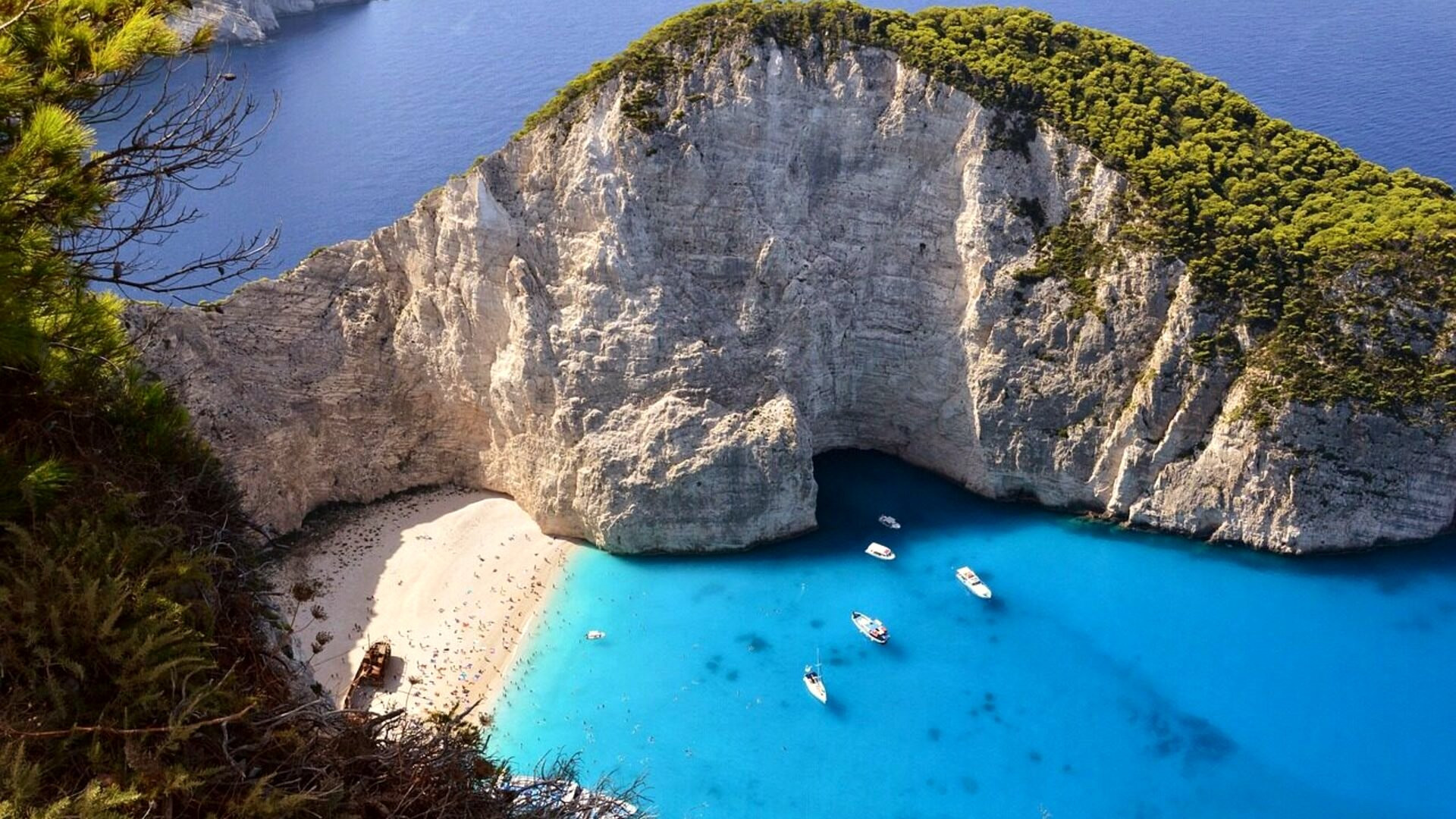 Shipwreck beach (Navagio), on Zakynthos, in the Ionian Sea