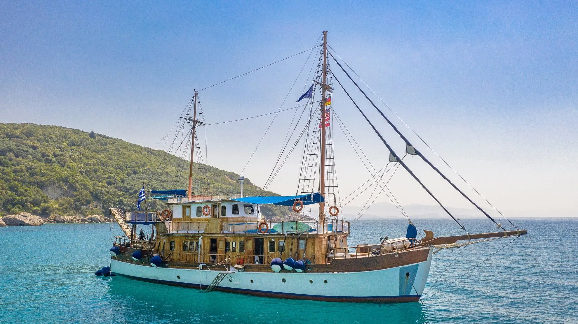 Bateau Panagiota en mer Ionienne - Grèce