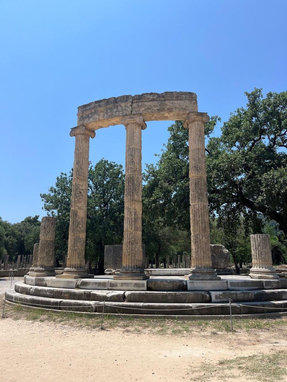 The archaeological site of Olympia, in the Peloponnese